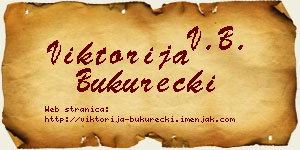 Viktorija Bukurecki vizit kartica